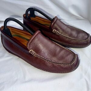 H.S. Trask Men's Leather Shoes Brown Driving Moccasin Loafer Size 8M